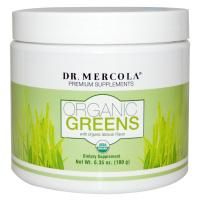 Dr. Mercola, Organic Greens, натуральный вкус, 6,35 унции (180 г)