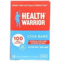 Health Warrior, Inc., Батончики с чиа, печенье с шоколадной крошкой, 15 баточников, 0,88 унц. (25 г) каждый