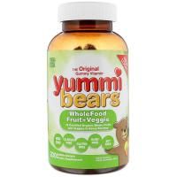 Hero Nutritional Products, Yummi Bears, Wholefood Fruit + Veggie, All Natural Fruit Flavors, 200 Gummy Bears