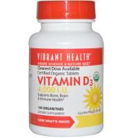 Vibrant Health, Витамин D3, 4000 МЕ, 100 таблеток