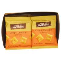 Back to Nature, Хрустящие крекеры с чеддером, 8 пакетиков, по 1 унции (28 гр) в каждом