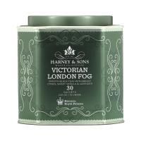 Harney & Sons, Victorian London Fog, мягкий черный чай с яркими цитрусовыми, сладкой ванилью и лавандой, 30 пакетиков, 75 г (2,67 унции)