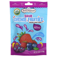 Torie & Howard, Органический продукт, Кислые жевательные фруктовые конфеты, Кислая ягода, 4 унц. (113,40 г)