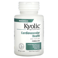 Kyolic, Экстракт чеснока, 1 таблетка в день, поддержание сердечно-сосудистой системы, 1000 мг, 60 капсуловидных таблеток
