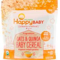Happy Family Organics, Organic, Clearly Crafted, Oats & Quinoa Baby Cereal, 7 oz (198 g)