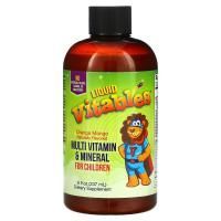 Vitables, Детская жидкая добавка с мультивитаминами и минералами, без спирта, вкус апельсина и манго, 237 мл (8 жидк. унции)