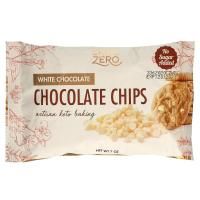 ChocZero, White Chocolate Baking Chips, No Sugar Added, 7 oz