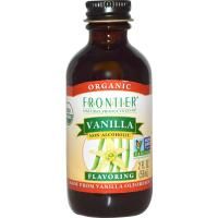 Frontier Natural Products, Органическая ваниль, без спирта, 2 жидких унции (59 мл)