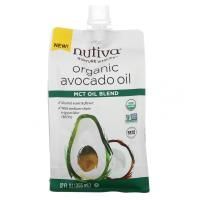 Nutiva, Органическое масло авокадо, смесь масел MCT, 355 мл (12 жидк. Унций)