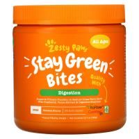 Zesty Paws, Stay Green Bites For Dogs, Digestion, All Ages, Chicken Flavor, 90 Soft Chews