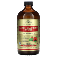 Solgar, Liquid Calcium Magnesium Citrate with Vitamin D3, Natural Strawberry, 16 fl oz (473 ml)