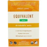 Sprout Living, Equivalent, Питьевые овсяные хлопья, Специи, 8 пакетов, 1,7 унции (48,5 г) каждый