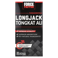 Force Factor, Longjack Tongkat Ali, эврикома длиннолистная, 500 мг, 30 капсул