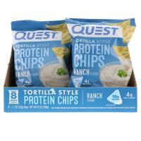 Quest Nutrition, Протеиновые чипсы, Ранчо, 8 пакетов, 1,1 унц. (32 г ) каждый