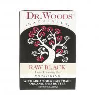 Dr. Woods, Необработанное черное мыло, Кусковое очищающее мыло для лица, 5,25 унц. (149 г)