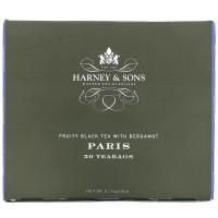 Harney & Sons, Paris, Черный фруктовый чай с бергамотом, 50 чайных пакетиков, 3,17 унции (90 г)