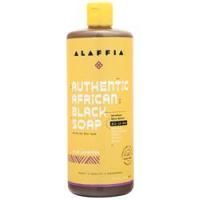 Alaffia, Аутентичное Африканское Черное мыло Дикая Лаванда 32 жидких унции