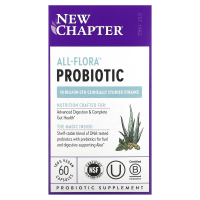 New Chapter, Пробиотик All-Flora, 60 вегетарианских капсул