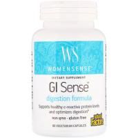 Natural Factors, WomenSense, GI Sense, формула для пищеварения, 90 вегетарианских капсул