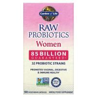 Garden of Life, Пробиотики от RAW, для женщин, 90 овощных капсул