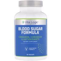 Vita Logic, Формула для сахара в крови, 90 капсул с оболочкой из ингредиентов растительного происхождения