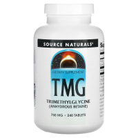 Source Naturals, ТМГ, Триметилглицин, 750 мг, 240 таблеток