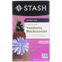 Stash Tea, Травяной чай с ароматом ямбери и черной смородины, без кофеина, 20 чайных пакетиков, 1,1 унции (32 г)