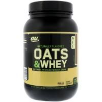 Optimum Nutrition, Oats & Whey Protein Powder Drink Mix, Milk Chocolate, 3 lbs (1,36 kg)