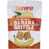 Barnana, Органические хрустящие банановые козинаки, имбиное печенье, 3,5 унц. (100 г)