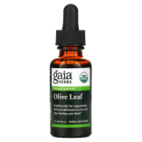 Gaia Herbs, Органический Экстракт Оливкового Листа 1 жидких унции (30 мл)