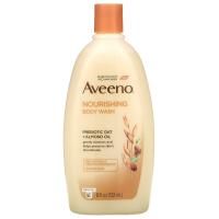Aveeno, Питательный гель для душа, пребиотический овес + миндальное масло, 18 жидких унций (532 мл)