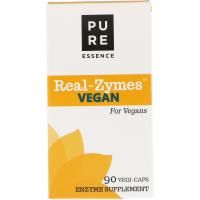 Pure Essence, Real-Zymes, веганское питание, 90 капсул в растительной оболочке