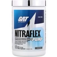 GAT, Добавка для набора мышечной массы Nitraflex Pump, без добавок, 228 г