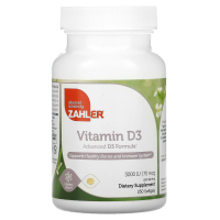 Zahler, Витамин D3, передовая формула D3, 3000 МЕ, 250 мягких таблеток
