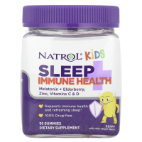 Natrol, Kids, Sleep + Immune Health, Berry, 50 жевательных таблеток