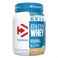 Dymatize Nutrition, Athlete’s Whey, молочная сыворотка, ванильный шейк, 792 г