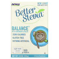 Now Foods, Better Stevia Balance with Chromium & Inulin, 100 Packets, (1.1 g) Each