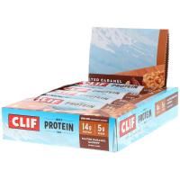 Clif Bar, Батончик с сывороточным протеином, соленая карамелька, 8 батончиков, 56 г (1,98 ун.) каждый