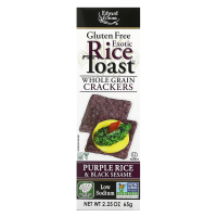 Edward & Sons, Тост с экзотическим рисом, Крекеры из цельного зерна, Фиолетовый рис и черный кунжут, 2,25 унц. (65 г)