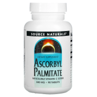 Source Naturals, Аскорбилпальмитат, 500 мг, 90 таблеток