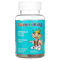 GummiKing, ДГК Омега-3, жевательные конфеты для детей, 60 конфет