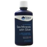Trace Minerals Research, Морские минералы с серебром Натуральная клюква Черника 32 жидких унции