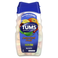 Tums, TUMS Extra Strength 750 Антацидное средство Фруктовое ассорти 96 таблеток