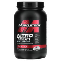 Muscletech, Nitro Tech, сывороточный изолят + смесь для набора сухой мышечной массы, вкус печенья с кремом, 907 г (2 фунта)