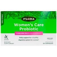 Flora, Пробиотик для ухода для женщин, устойчивый при хранении, 30 капсул
