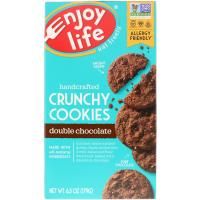 Enjoy Life Foods, Хрустящее печенье ручной работы, двойной шоколад, 6,3 унции (179 г)