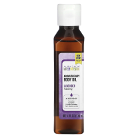 Aura Cacia, Масло для тела с эффектом ароматерапии, успокаивающая лаванда, 4 жидкие унции (118 мл)