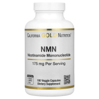 California Gold Nutrition, NMN, 175 мг, 180 растительных капсул