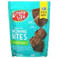 Enjoy Life Foods, Chocolate Brownie Bites, мятный шоколад, 135 г (4,76 унции)