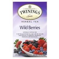Twinings, Травяной чай, дикие ягоды, без кофеина, 20 пакетиков, 1,41 унции (40 г)